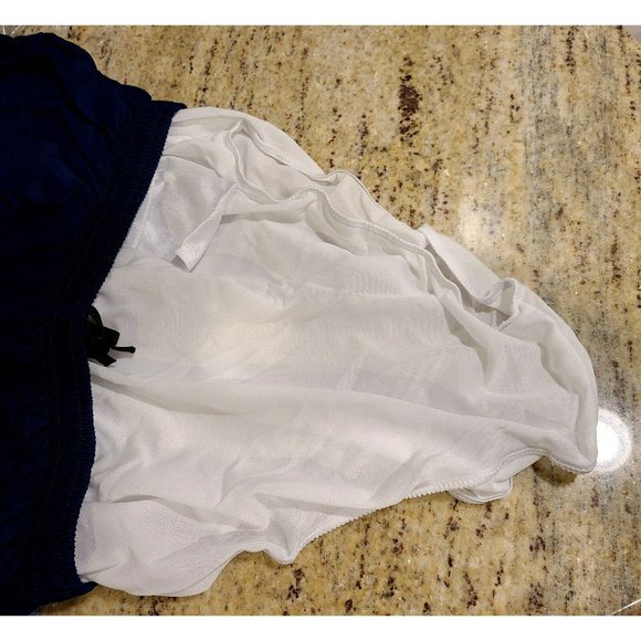 Dolfin Navy Blue Nylon Drawstring Lined Liner Pocket Swim Shorts Trunks Men’s M - Picture 6 of 10
